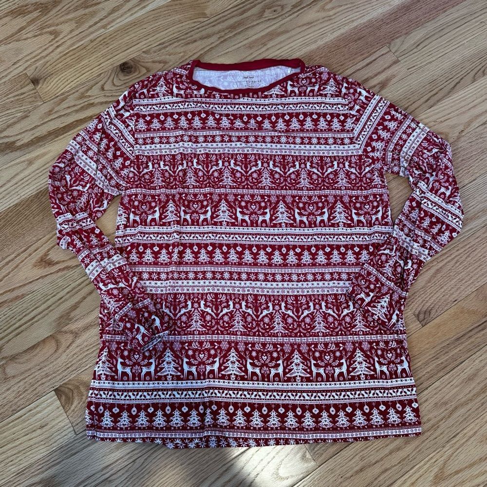 Little Sleepies Men’s Reindeer Fair Isle Long Sleeve Top XL